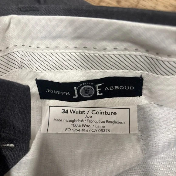 Men's Gray Dress Pants - Classic Straight Fit 32 waist - Picture 2 of 8